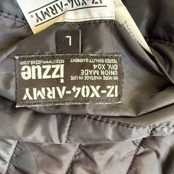 Izzue IZ-X04 ARMY military jacket in olive green, size L - Picture 8 of 12